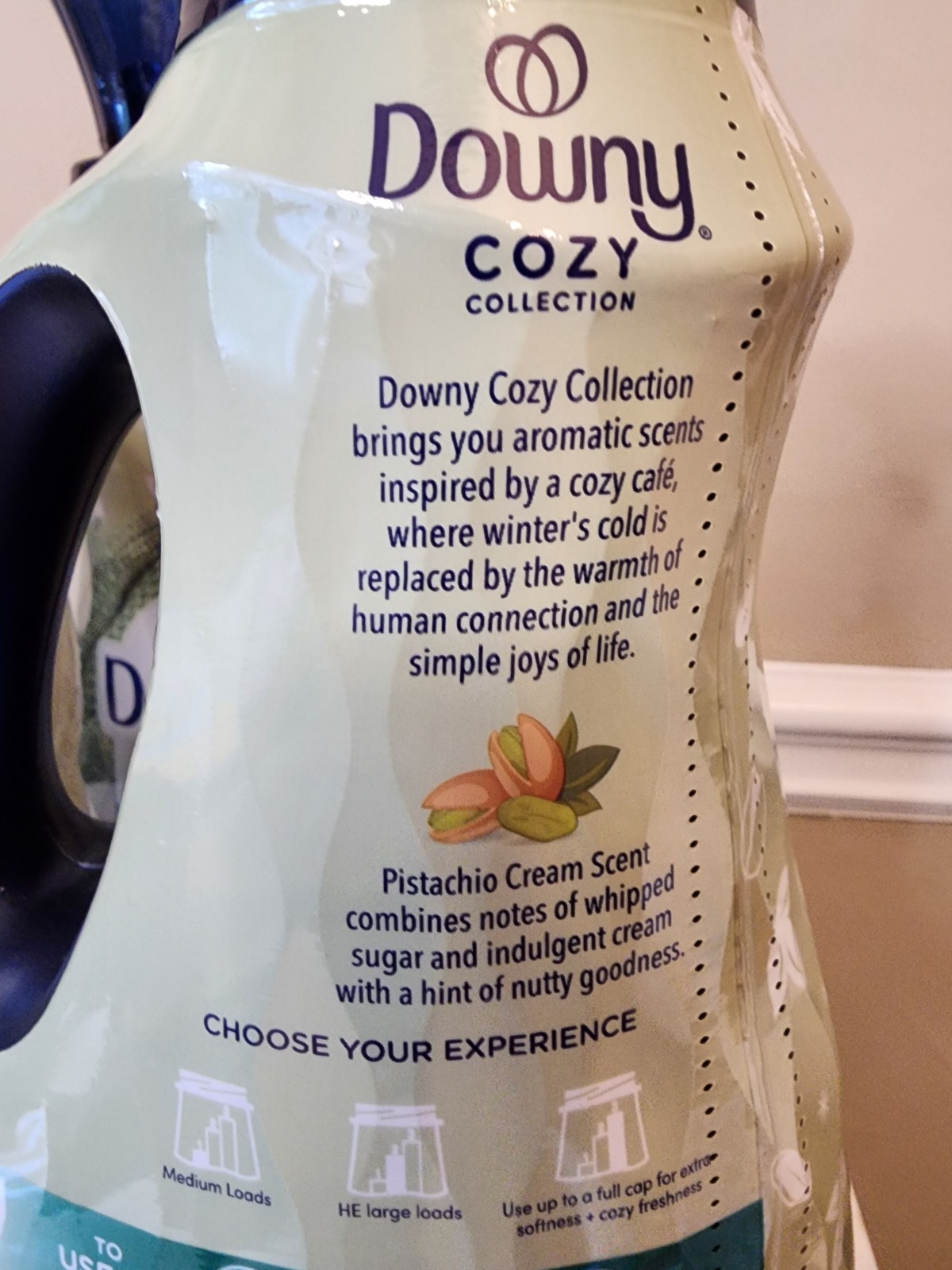 Lot: 3 Downy Pistachio Cream Cozy Collection Fabric Softener 38 oz 57 Loads NEW