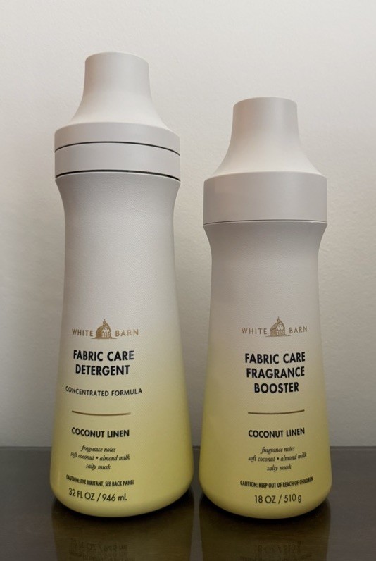 Bath & Body Works Laundry Care Set COCONUT LINEN Detergent + Booster NEW