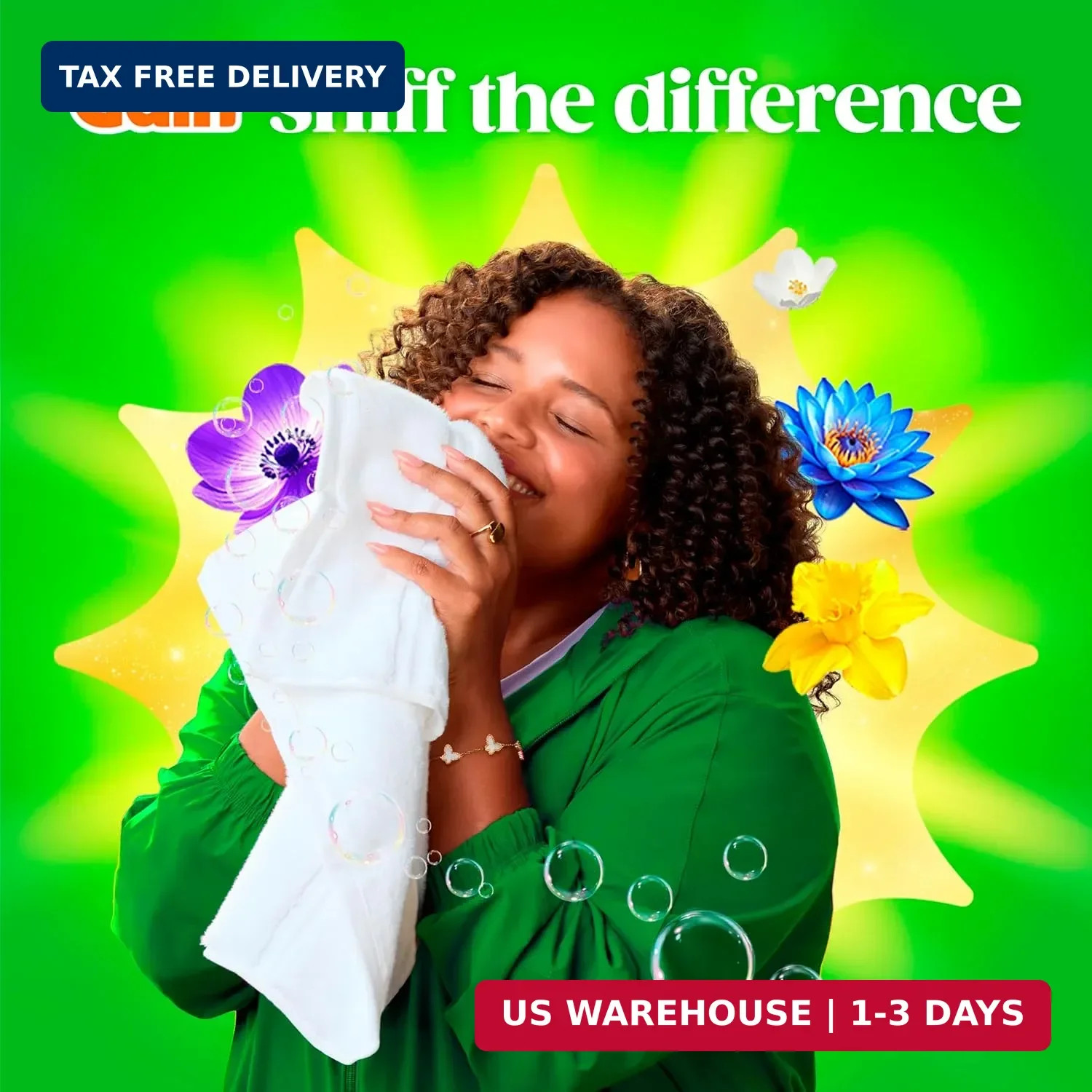 Gain Flings Liquid Washing Detergent Pods, Now with Odor Defense + Color Guard,