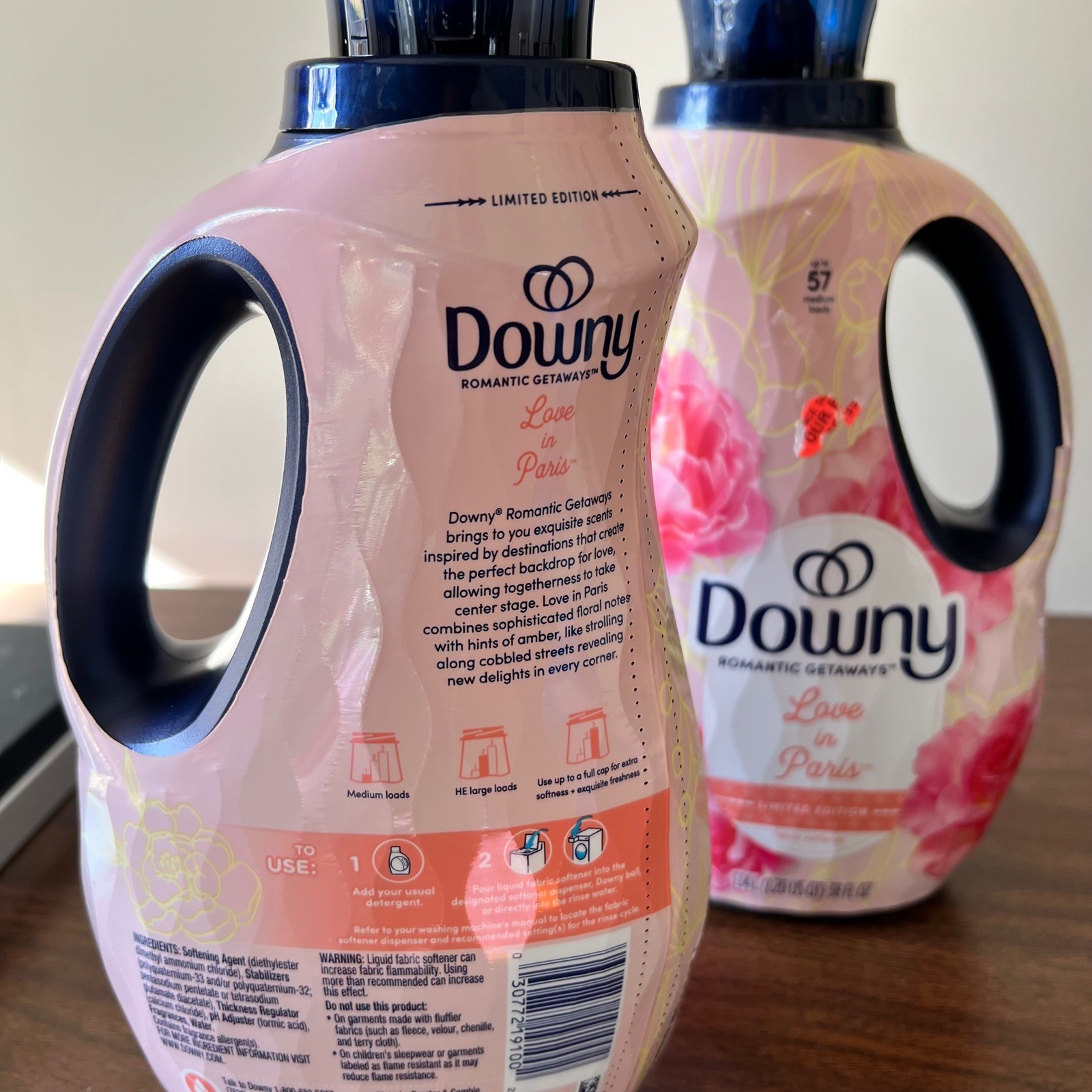 Downy Romantic Getaways Love in Paris Fabric Softener 38oz 2 Pk Limited Edition