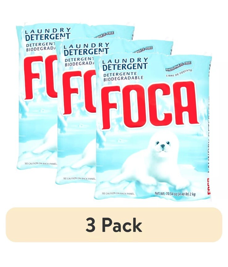 (3 pack) Foca Biodegradable Laundry Detergent, 70.54 Ounce