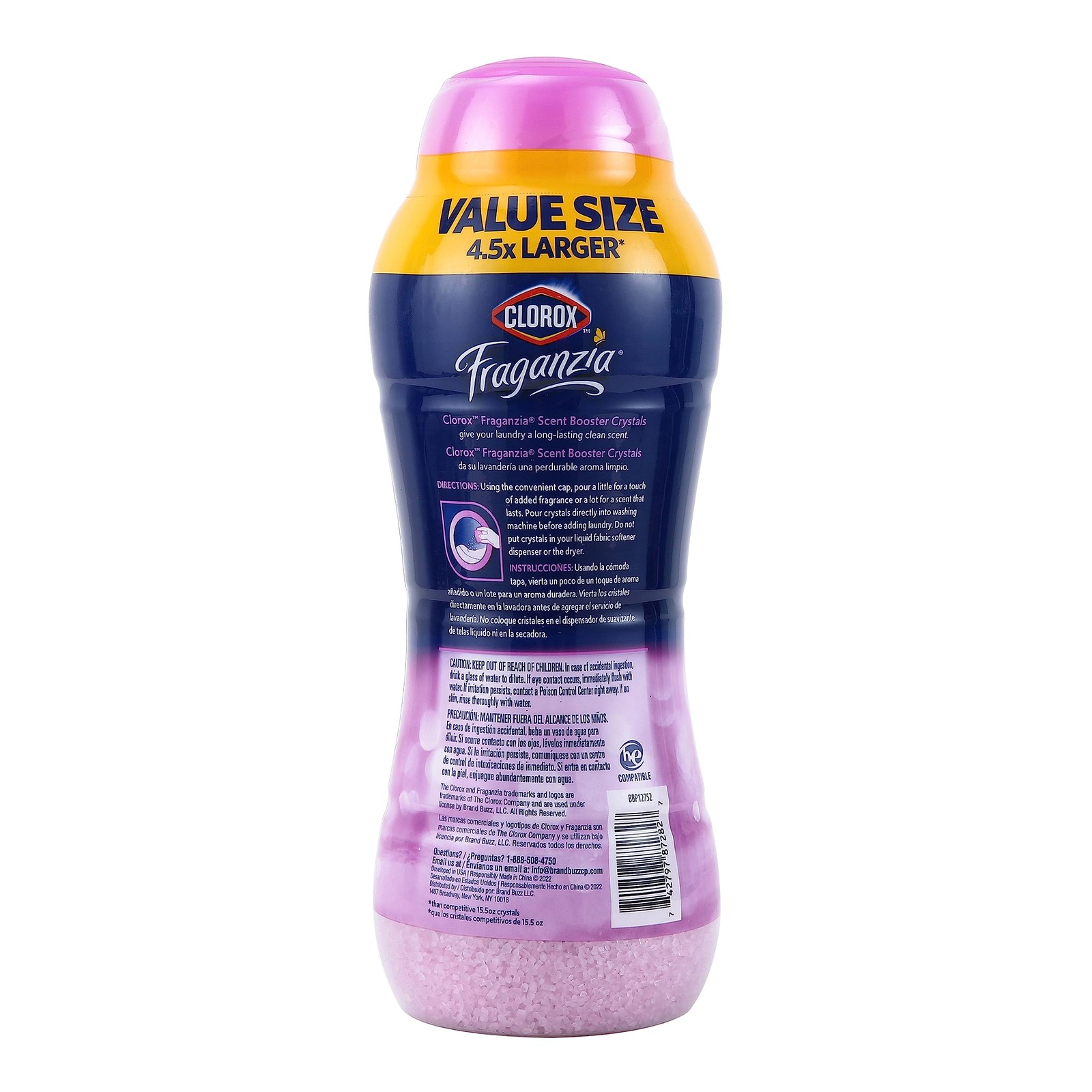 Clorox Fraganzia Laundry Crystals Spring Scent Fabric Freshener 1 Count Pack