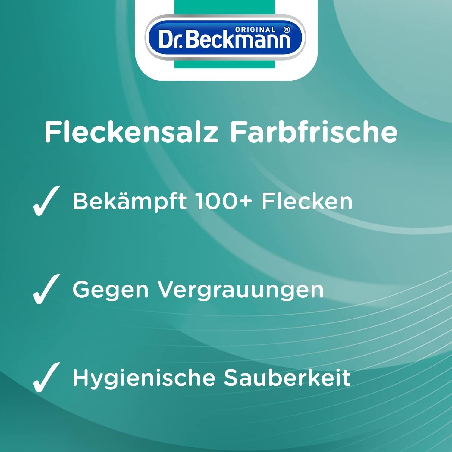 Dr.Beckmann Stain Removal Salt Farbfrische 14.1oz Against Incl. Measuring Spoon