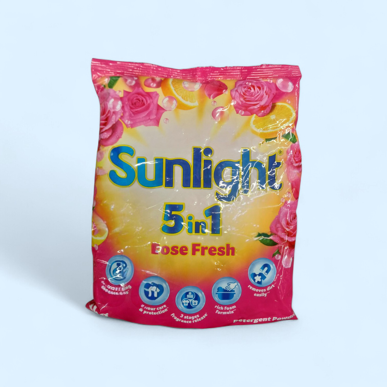 Sunlight Rose Fresh Detergent Powder – Deep Clean, Long Lasting Fragrance 1 kg