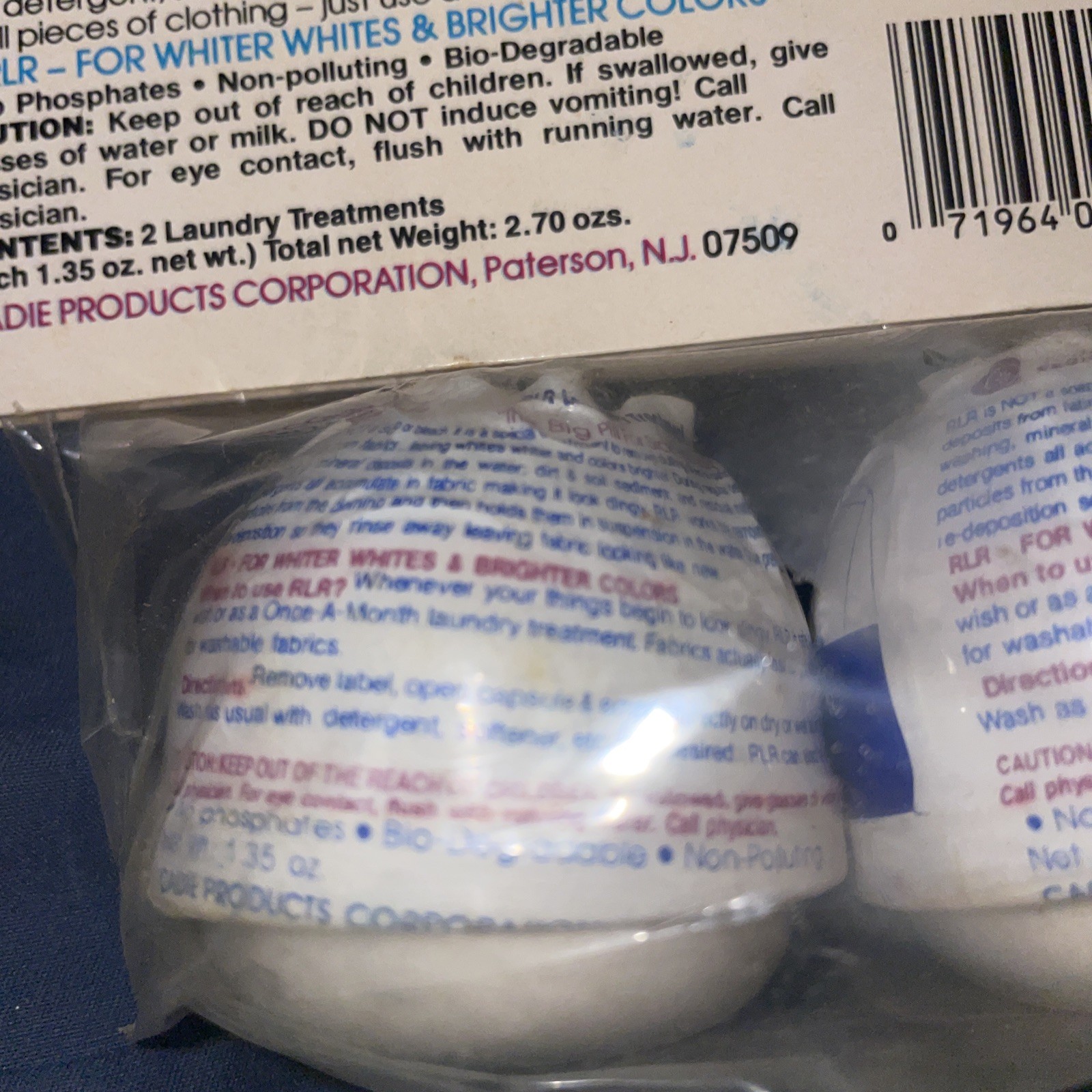 Cadie RLR Laundry Treatment Pack Of 2 Once A Month Treatment Sealed Vintage