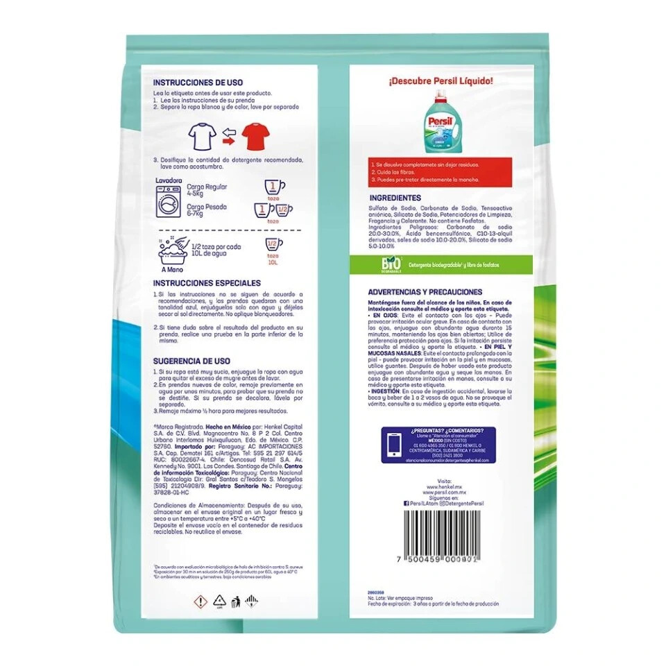 25 Bags Persil ALTA HYGIENE Powder Laundry Detergent Antibacteria 4.5kg Henkel