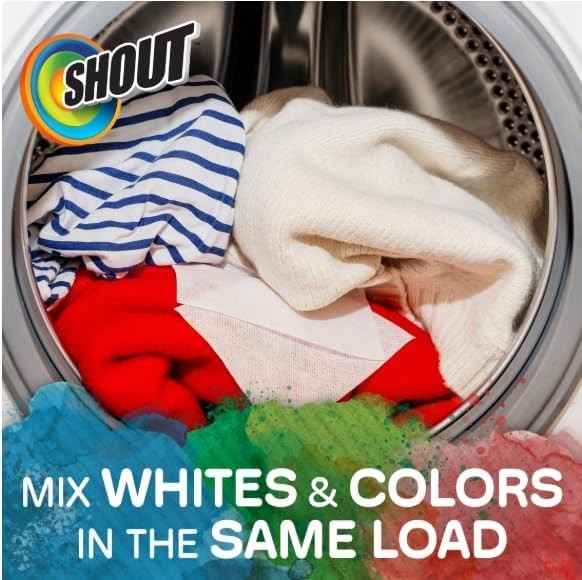 72 Count Shout Color Catcher Sheets – Keep Clothes Bright with Value Pack