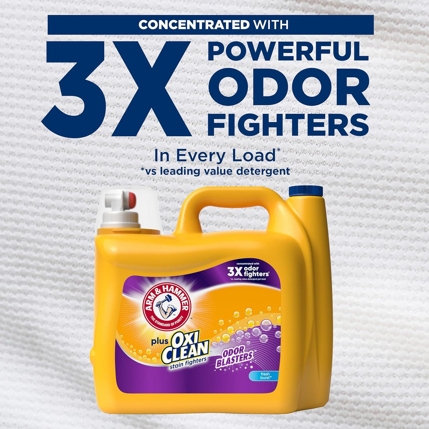 plus Oxiclean Odor Blasters Fresh Burst, 128 Loads Liquid Laundry Detergent, 166