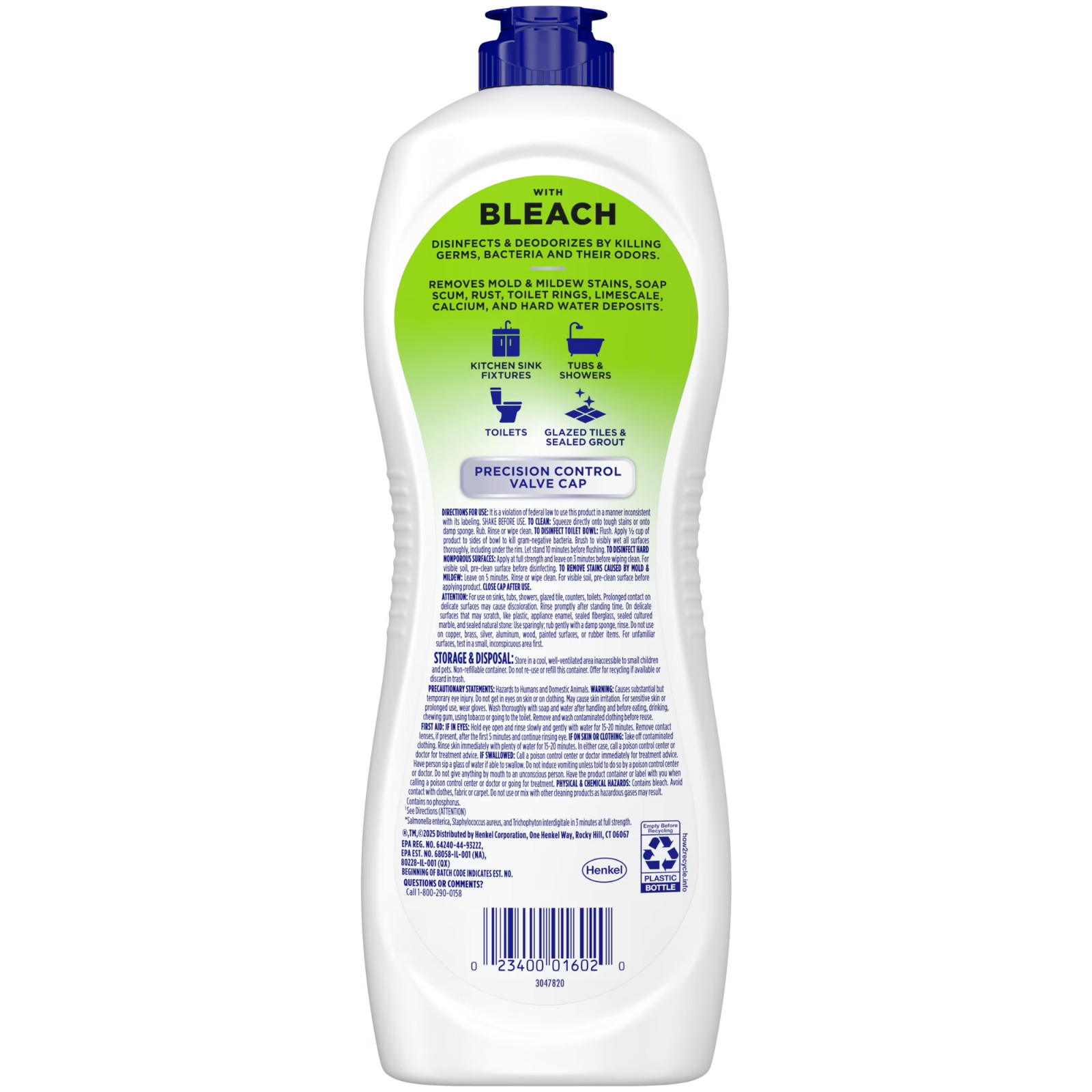 Soft Scrub with Bleach Cleaner 24 oz Bathroom & Kitchen Surface Cleaner