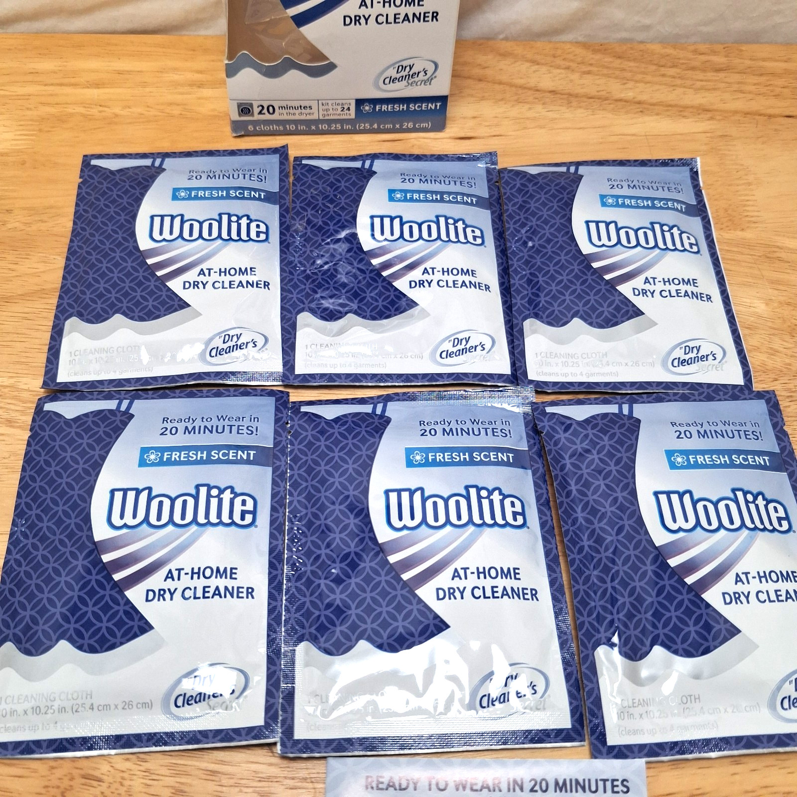 Open Box Woolite At-Home Dry Cleaner 6 Loads 20 Min Fresh Scent Discontinued