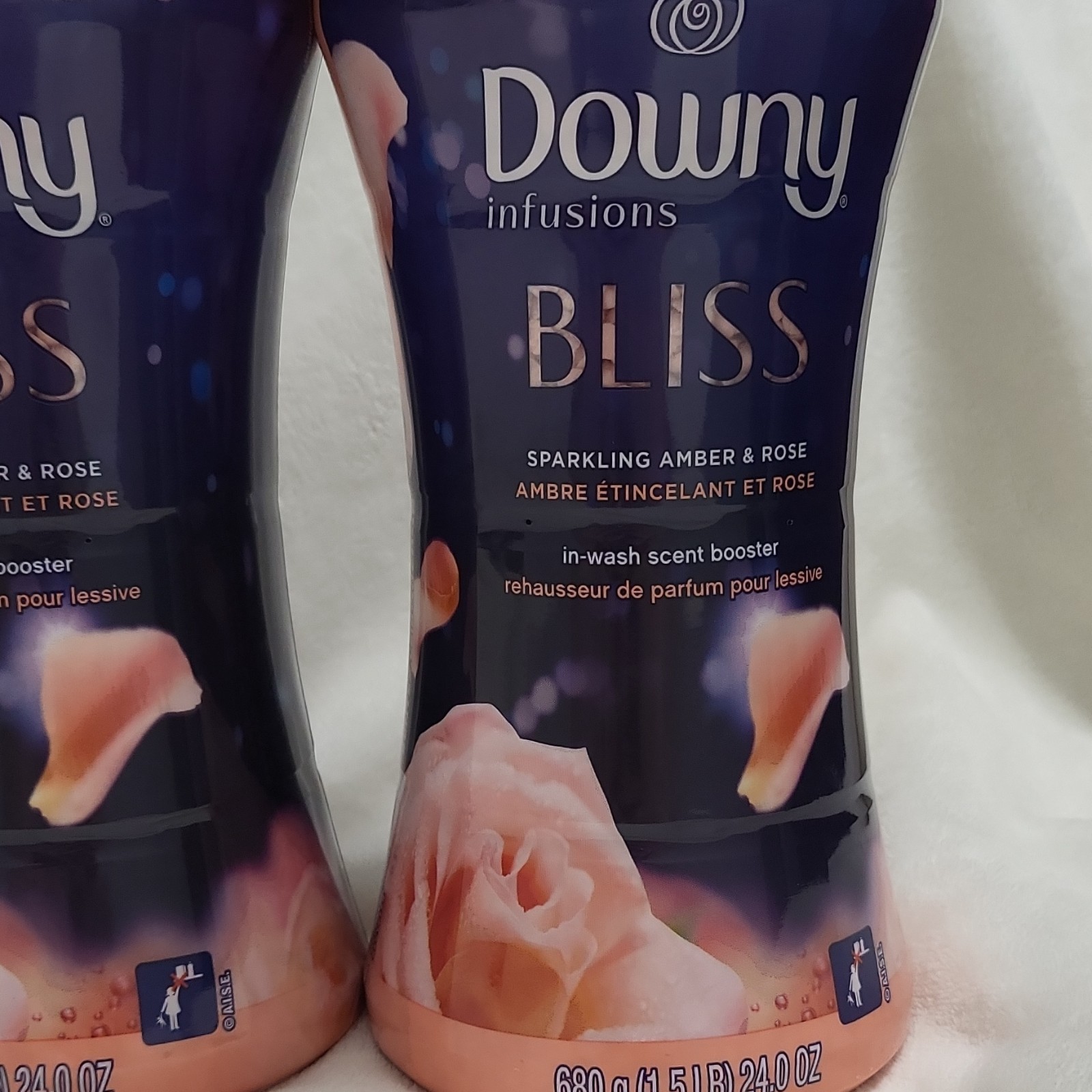 4 Downy Infusions Bliss In-Wash Scent Booster Beads Amber & Rose 24.0 oz
