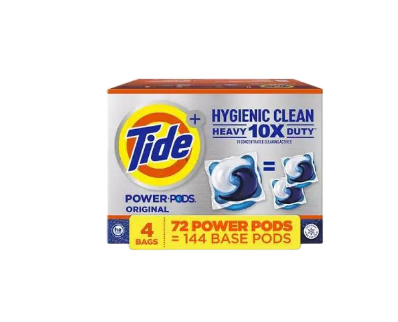Tide Power PODS + Ultra OXI with Odor Eliminators Laundry Detergent Pacs (72 Ct)