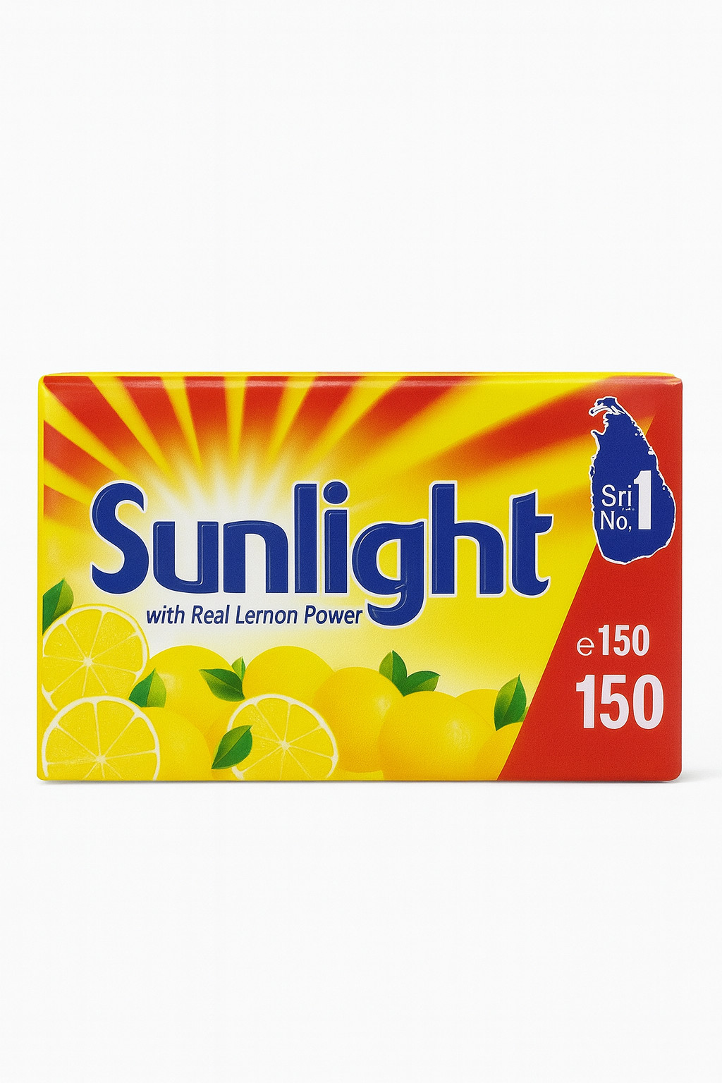 Sunlight Laundry Bar Real Lemon fragrance Detergent Washing Soap 110g
