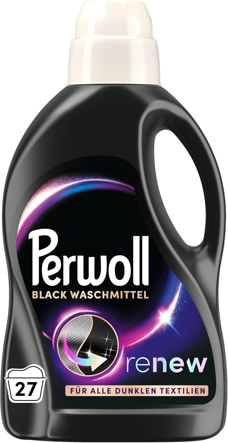 Black Detergent 1 x 27 Wash Loads Mild Detergent Gently Cleans & Renews Dark