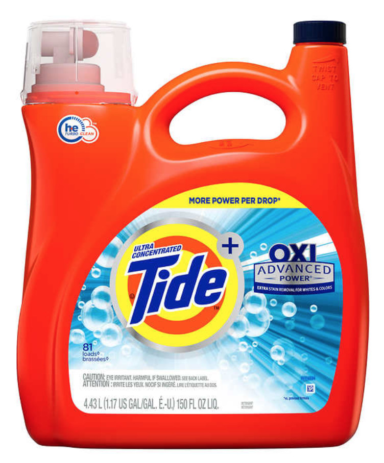 Tide Advanced Power 81 Loads Ultra Concentrated Liquid Laundry Detergent with Ox