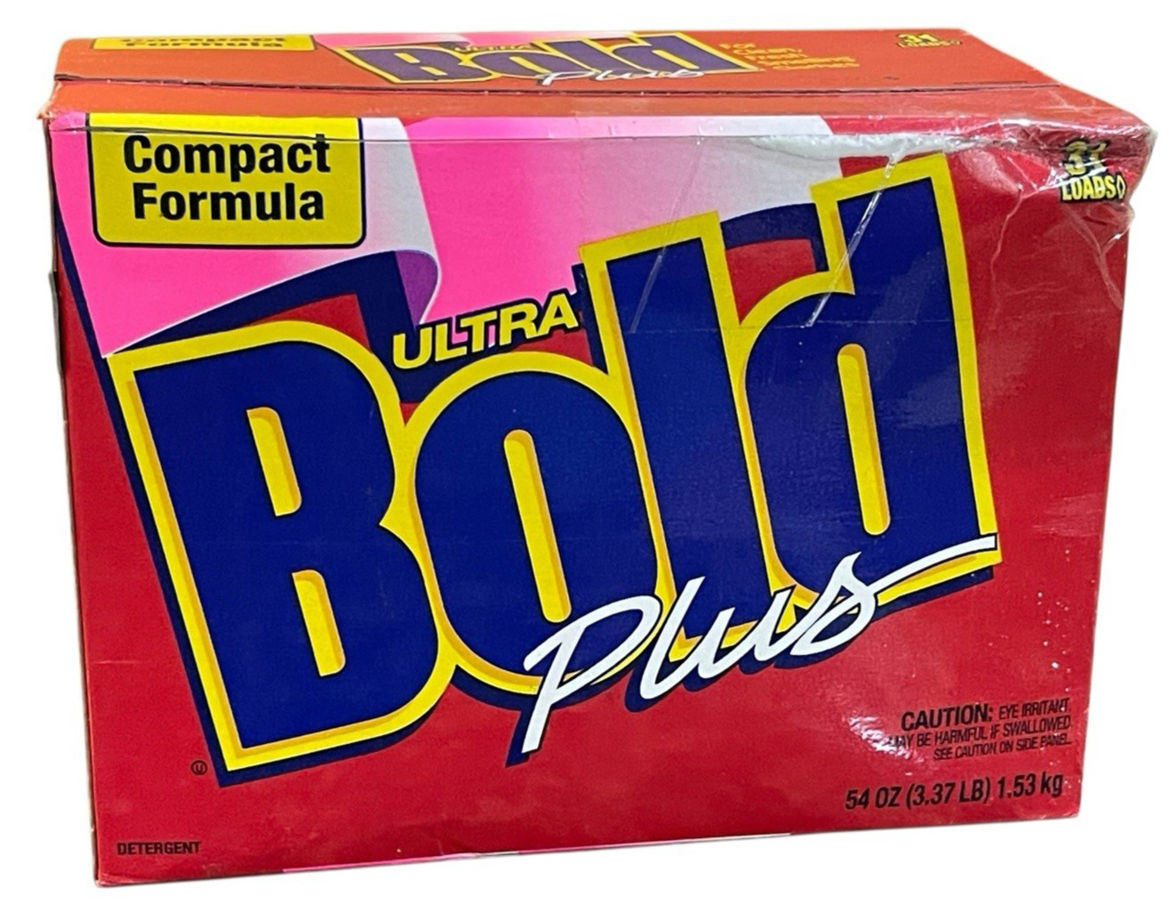 Bold Ultra Plus Powder Detergent Compact Formula 31 Loads – 3.37 lb Damaged Box