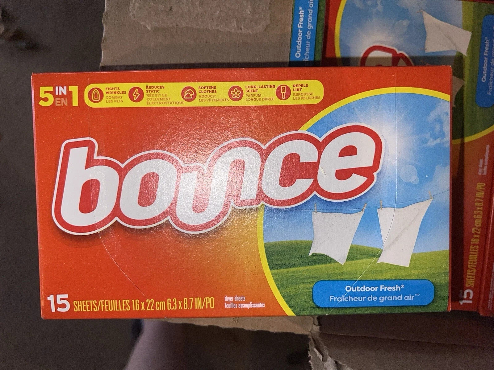 Bounce Dryer Sheets 15 Sheets Per Box 5 Boxes