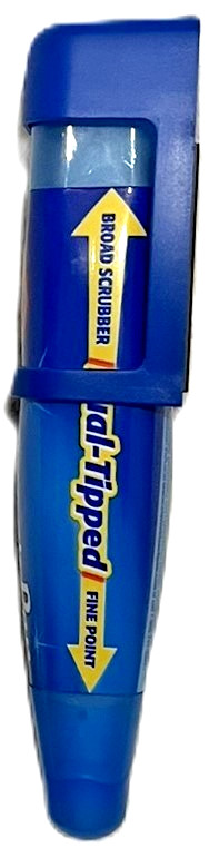 Clorox Bleach Pen Dual Tipped 2 Oz + Magnetic Holder NOS Discontinued 2002 Blue