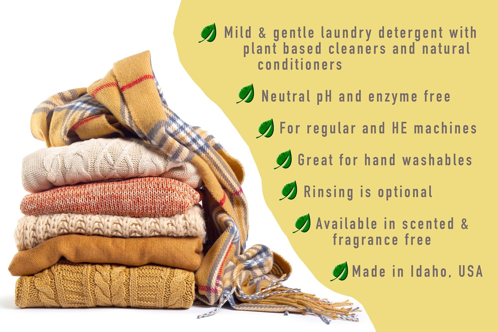 Outback Gold Wool Wash 16 Oz Plant-Based Unscented Neutral pH Detergent