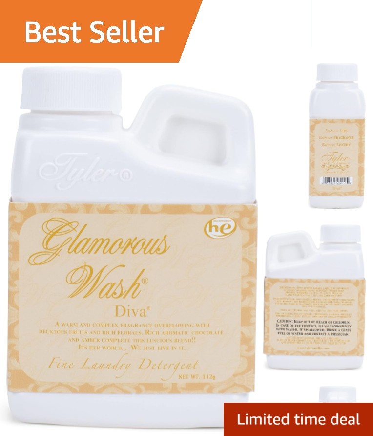 Tyler Candle Co Diva Glamorous Wash – 4oz Travel Size with Long-Lasting Scent