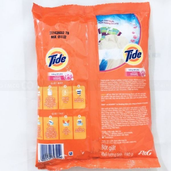 Tide Powder with Downy Laundry Detergent Powder, 690g