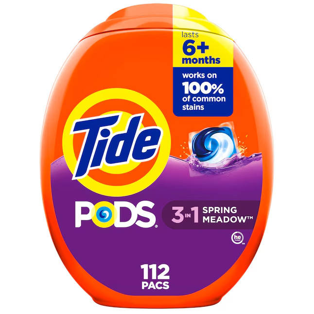 Tide Pods Spring Meadow HE Laundry Detergent 112 Loads 112 -Count