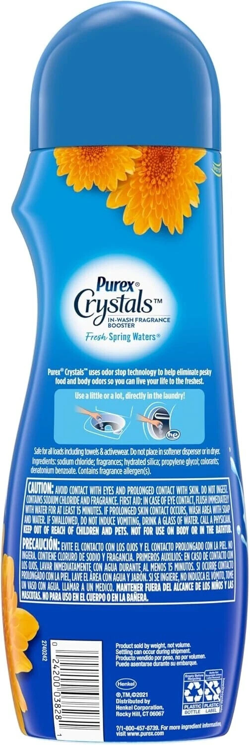 Purex Crystals In-Wash Fragrance and Scent Booster Fresh Spring Waters 21 Ounce