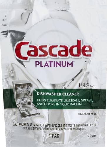 Cascade Dishwasher Cleaner Fresh Scent 1 Count 1 (Pack of 1)