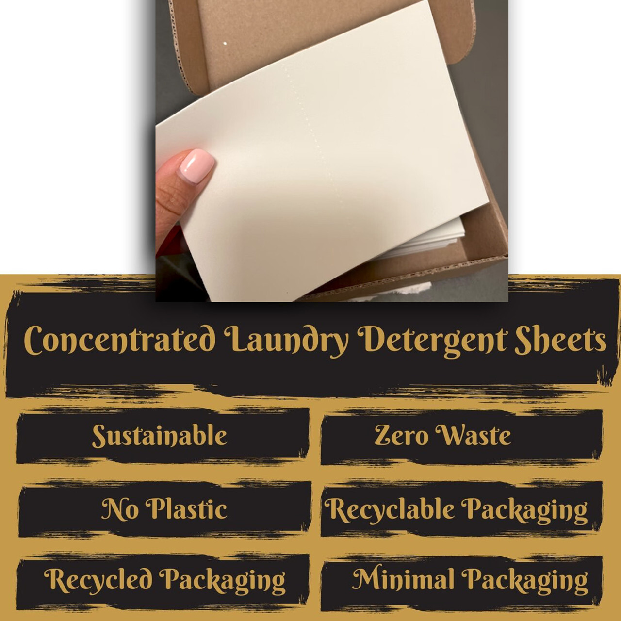 Laundry Detergent Sheets Concentrated Eco-Clean Made in USA