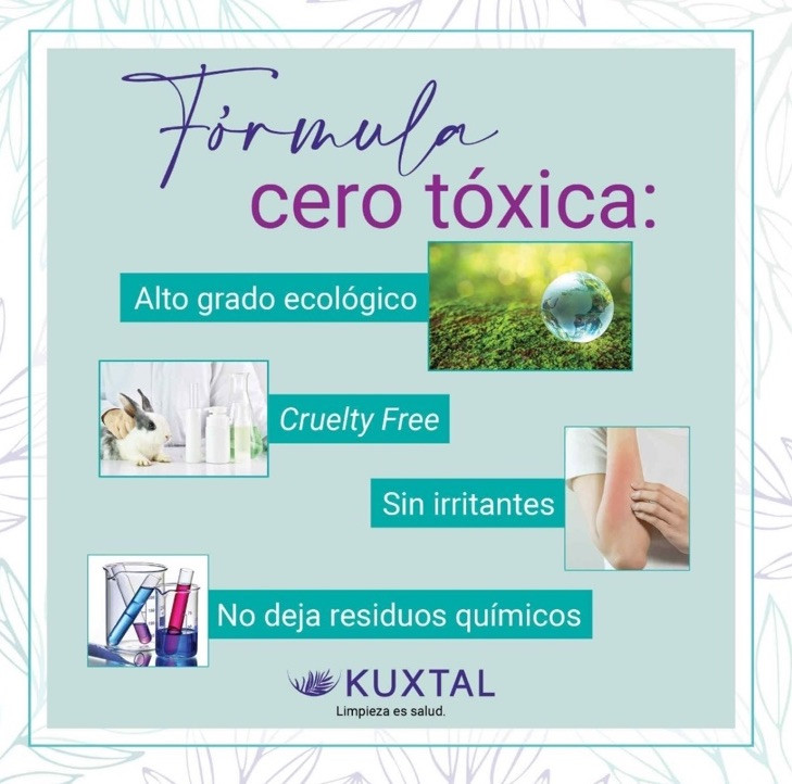 3Pack Blanqueador En Polvo Biodegradable KUXTAL 500g / bleaching powder