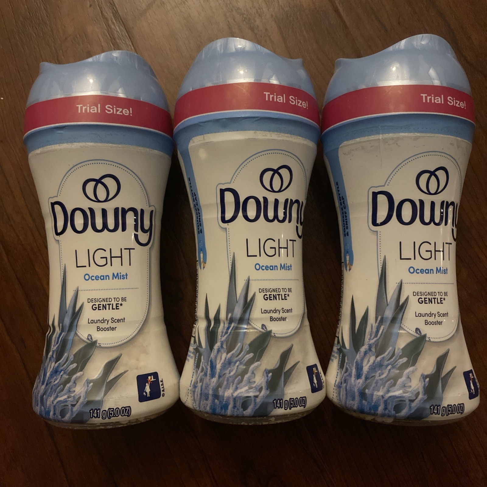 Downy Light Ocean Mist In Wash Scent Booster 5.0oz Lasting Freshness, 3 Pack