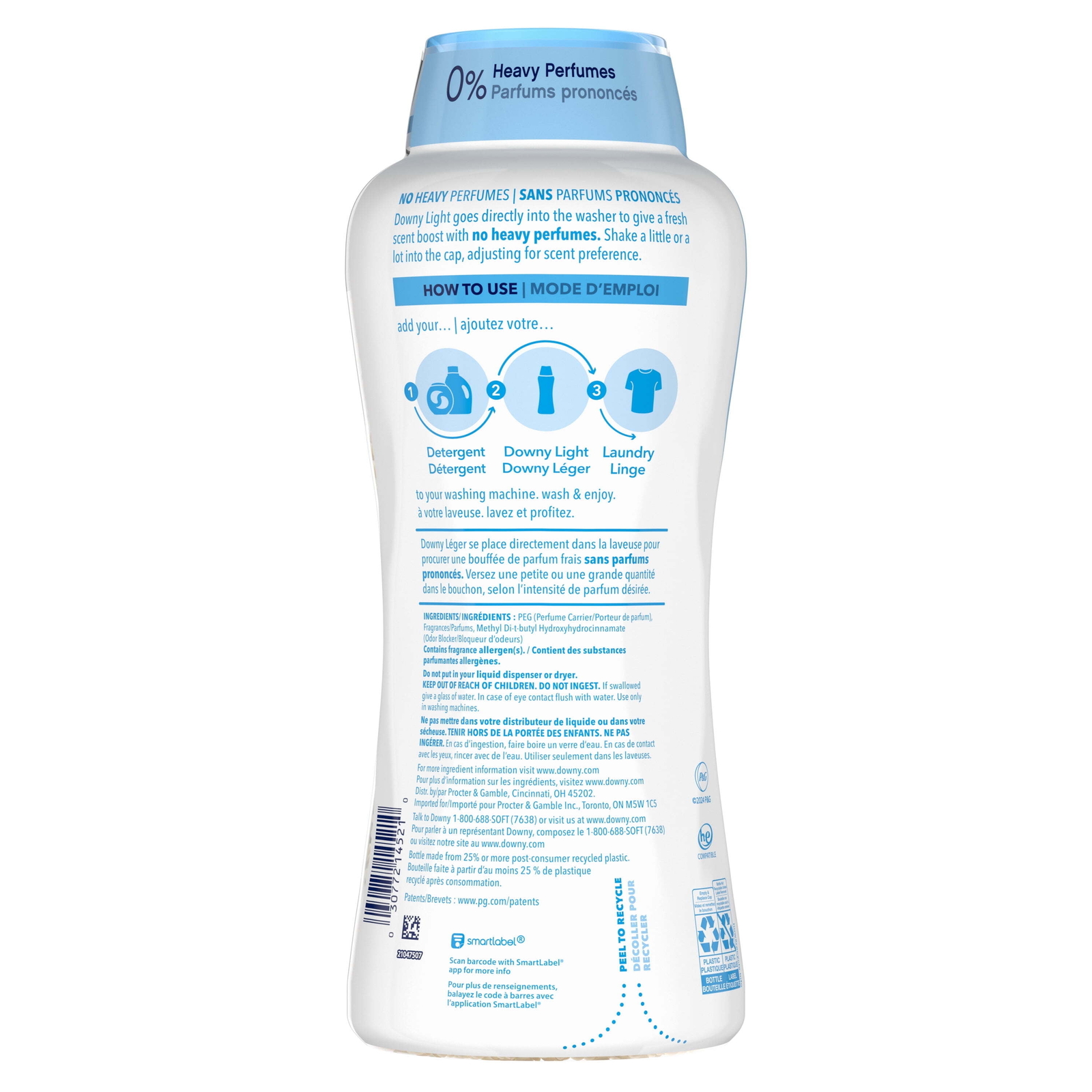 Downy Light Laundry Scent Booster Beads with Ocean Mist Scent, 30.1 oz