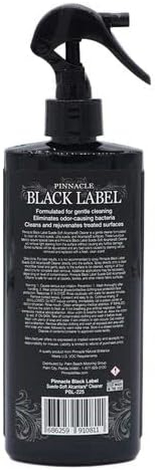 Pinnacle Black Label Suede-Soft Alcantara� Cleaner 8 Fl Oz (Pack of 1), Clear