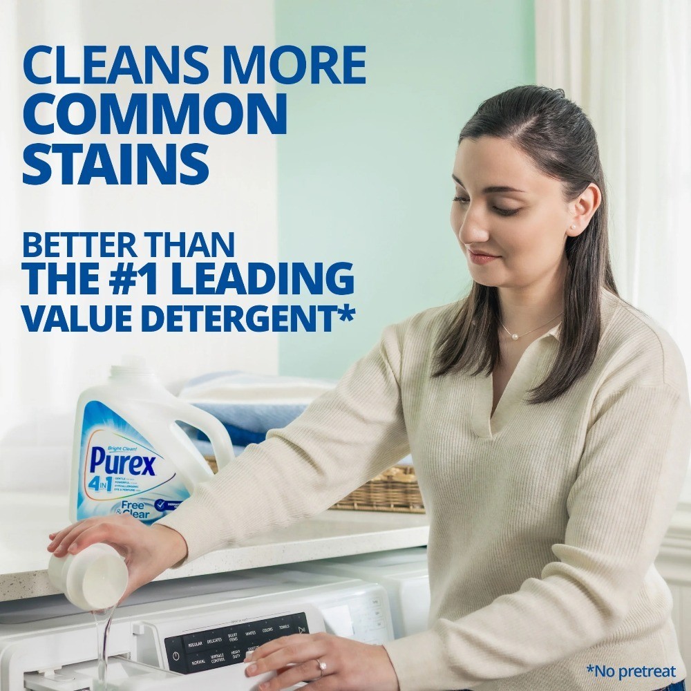 Free & Clear Liquid Laundry Detergent for Sensitive Skin, 150 fl oz, 115 Loads