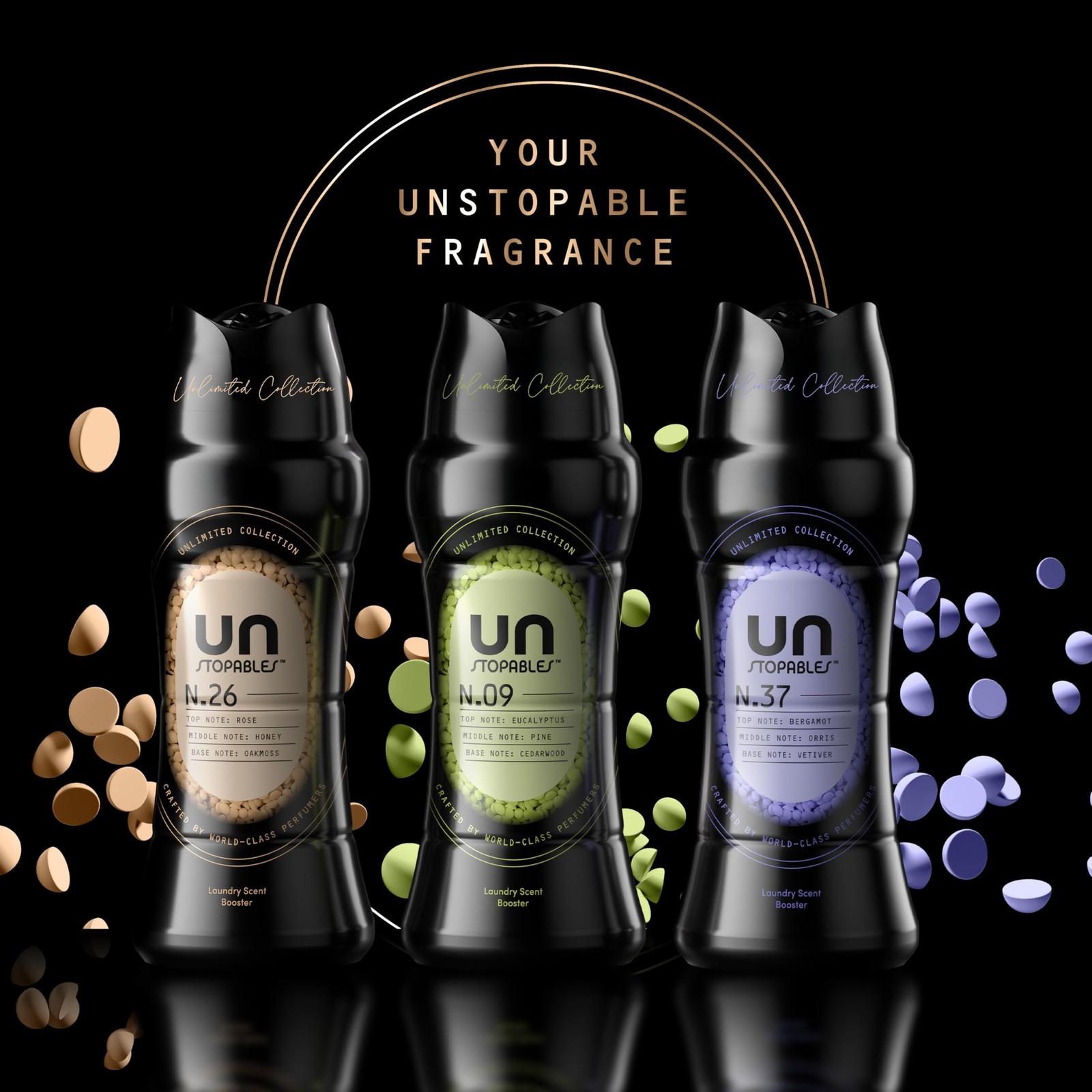 Downy Unstopables Unlimited Collection InWash Laundry Scent Booster Beads, No…