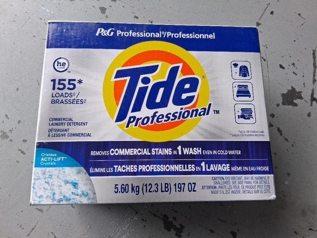P&G Professional Tide Commercial Powder Laundry Detergent, 155 loads, 197 oz