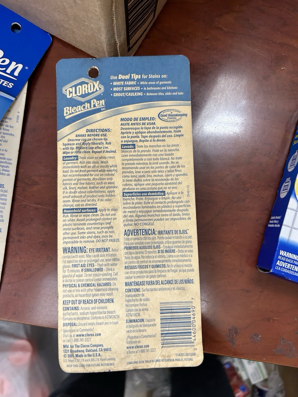 Clorox Bleach Pen Gel Fine Point & Broad Scrubber 2 oz New OLD stock random