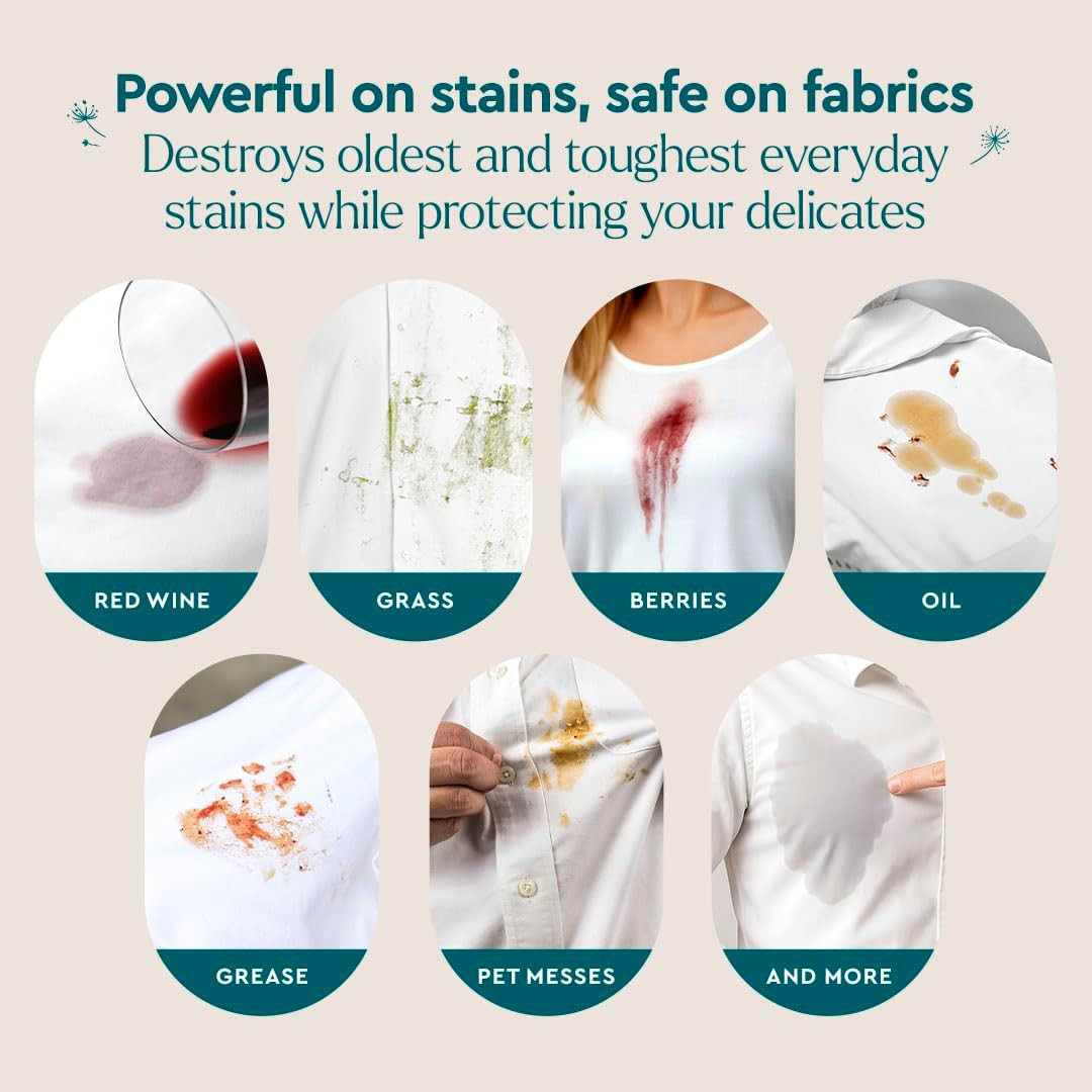Stain Remover, Natural Travel and Laundry Stain Cleaner for Clothes, Baby Essent