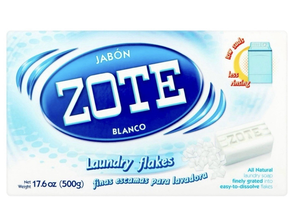 Jabon ZOTE Blanco Laundry Flakes, White All Natural Laundry Soap, 17.6 Oz.
