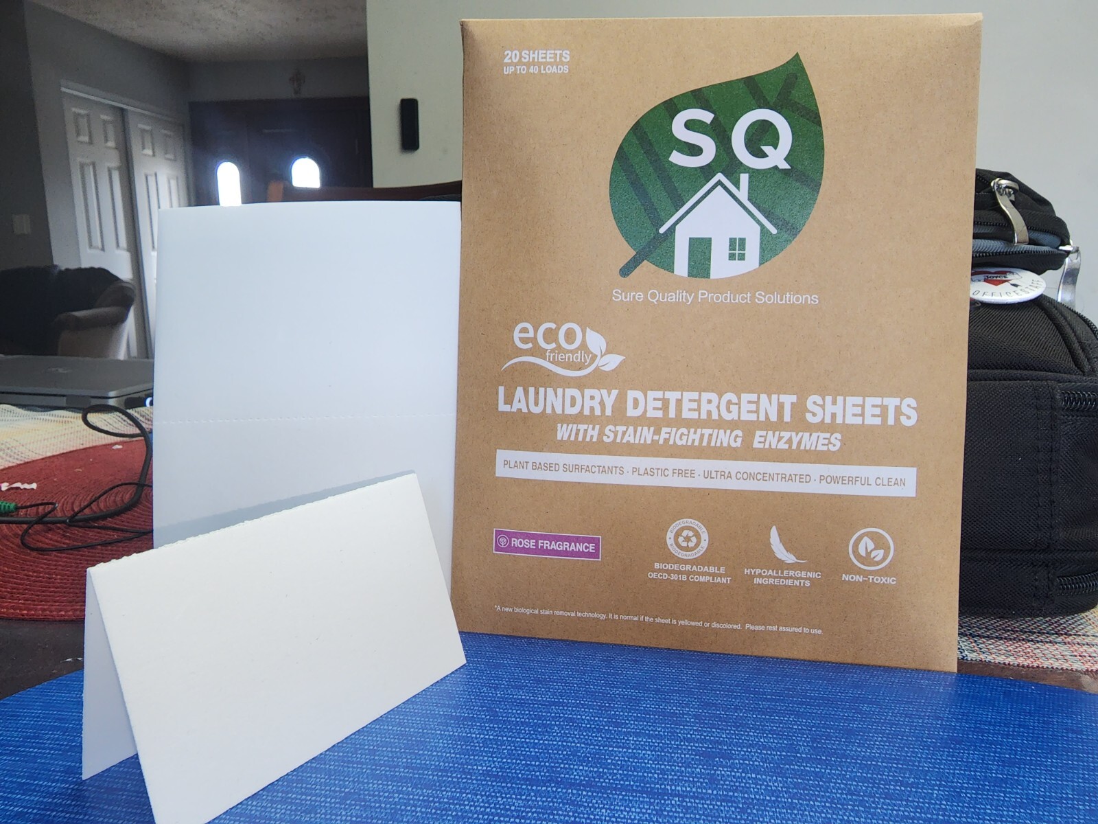 SQ Eco Laundry Strips – Rose Bush 40 loads /20 sheets (Pack of 4)