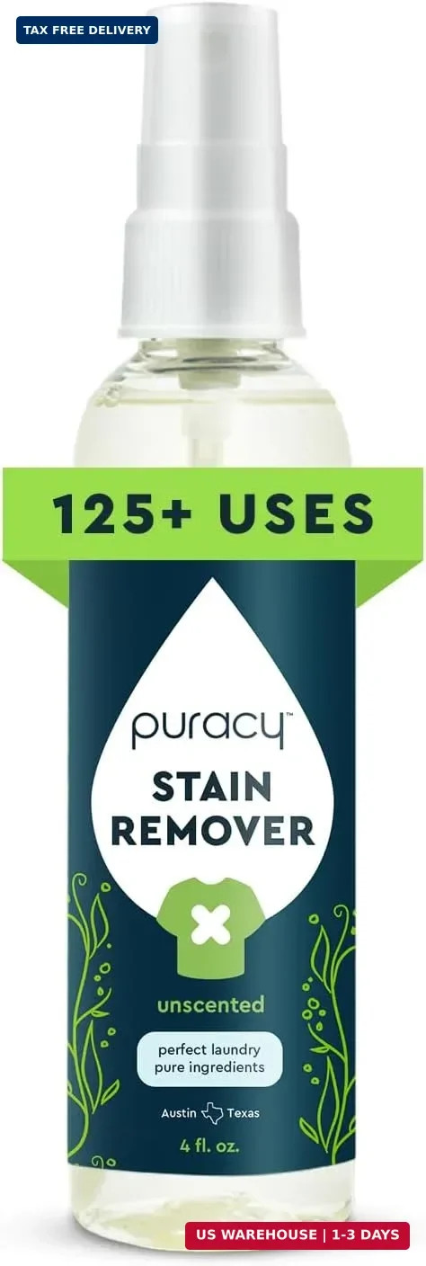 Puracy Stain Remover, Travel and Laundry Stain Cleaner for Clothes, Baby Essenti