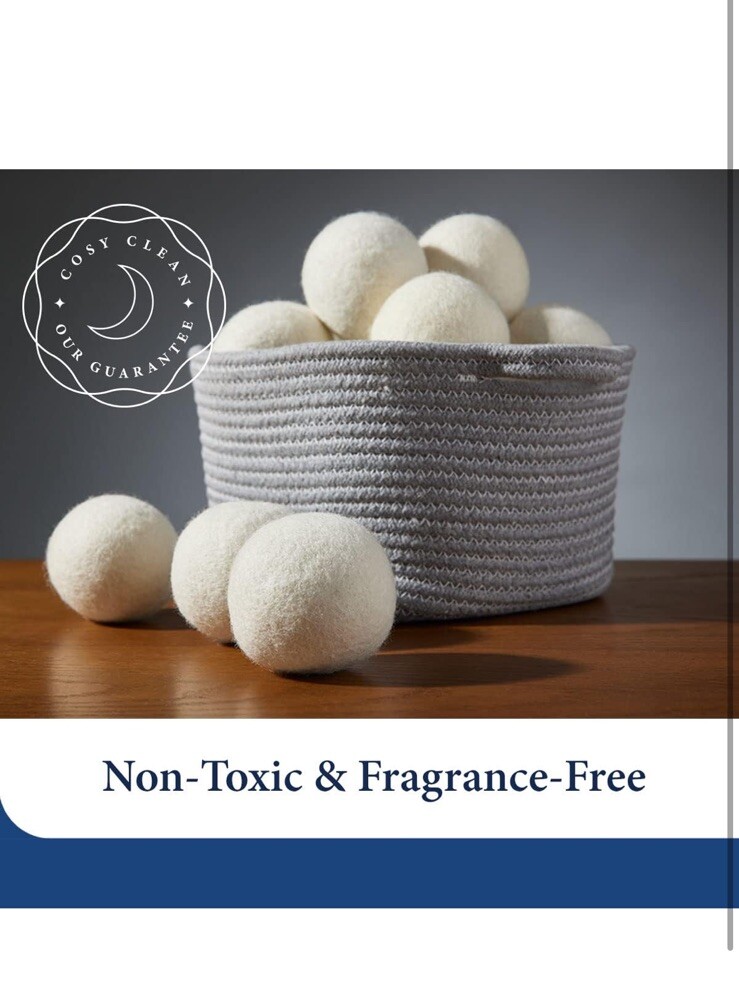 Cosy House Collection Wool Dryer Balls – Premium Reusable Natural Fabric