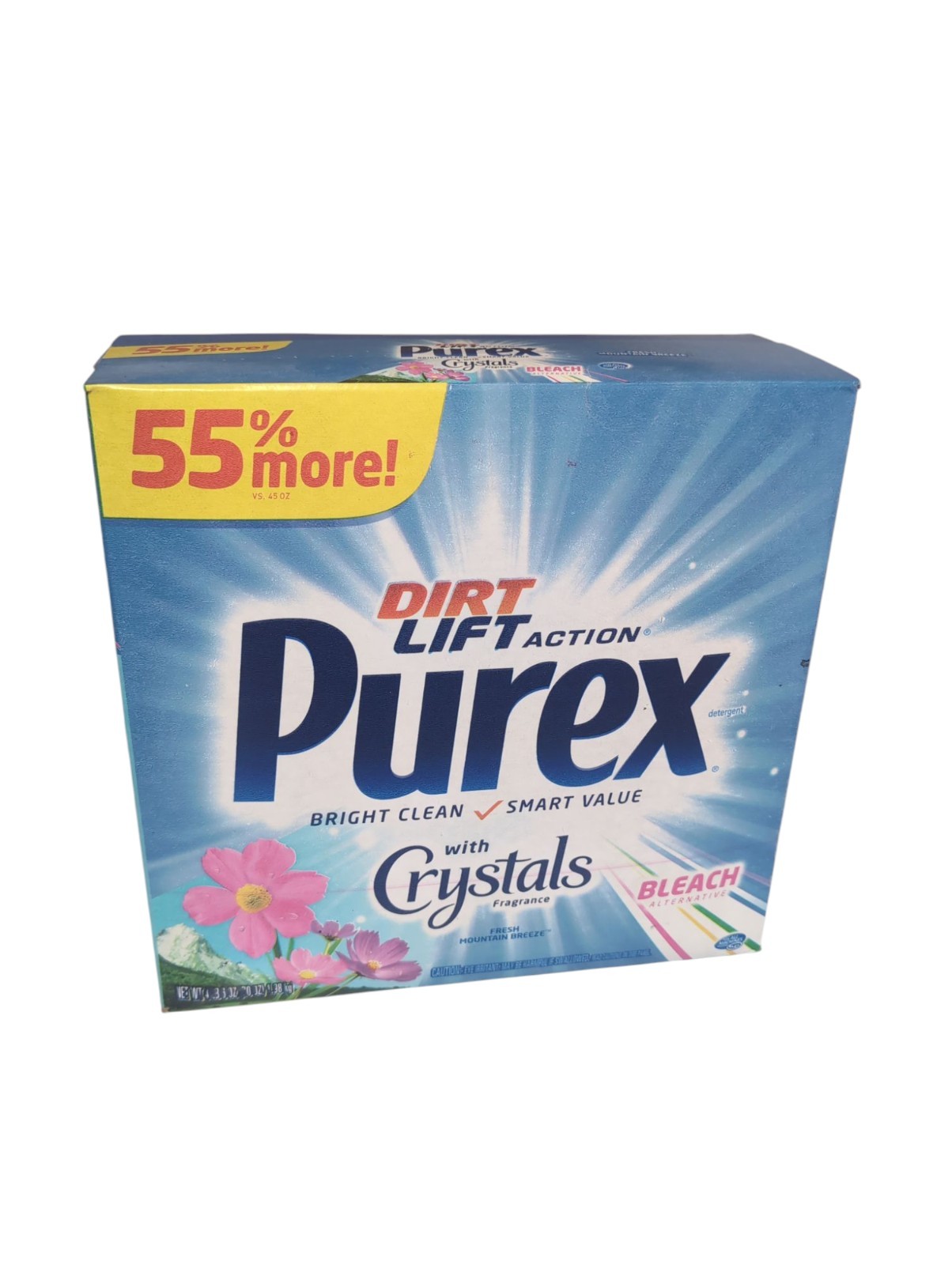 Purex Crystals Fragrance Fresh Mountain Breeze Powder Color Safe Dirt Lift 70 oz