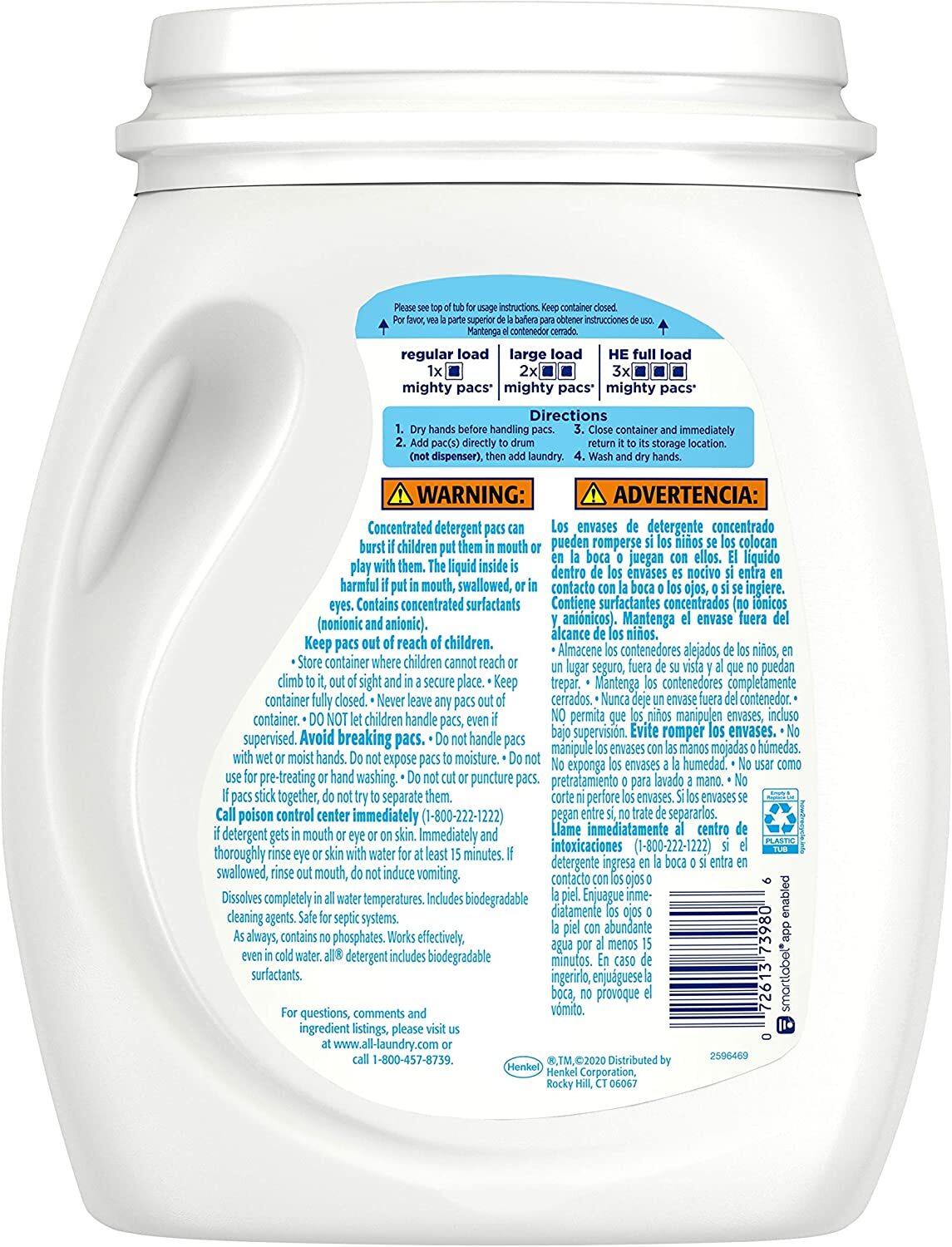 Stain Lifters Free Clear Laundry Detergent for Sensitive Skin, 66 Count(2 Pack)