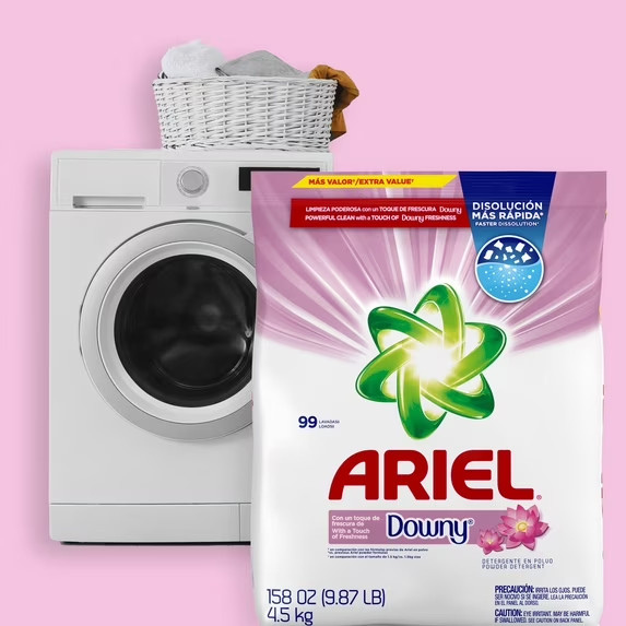 Ariel Laundry Detergent Powder with a Touch of Downy Freshness, 52 oz, 33 Loads
