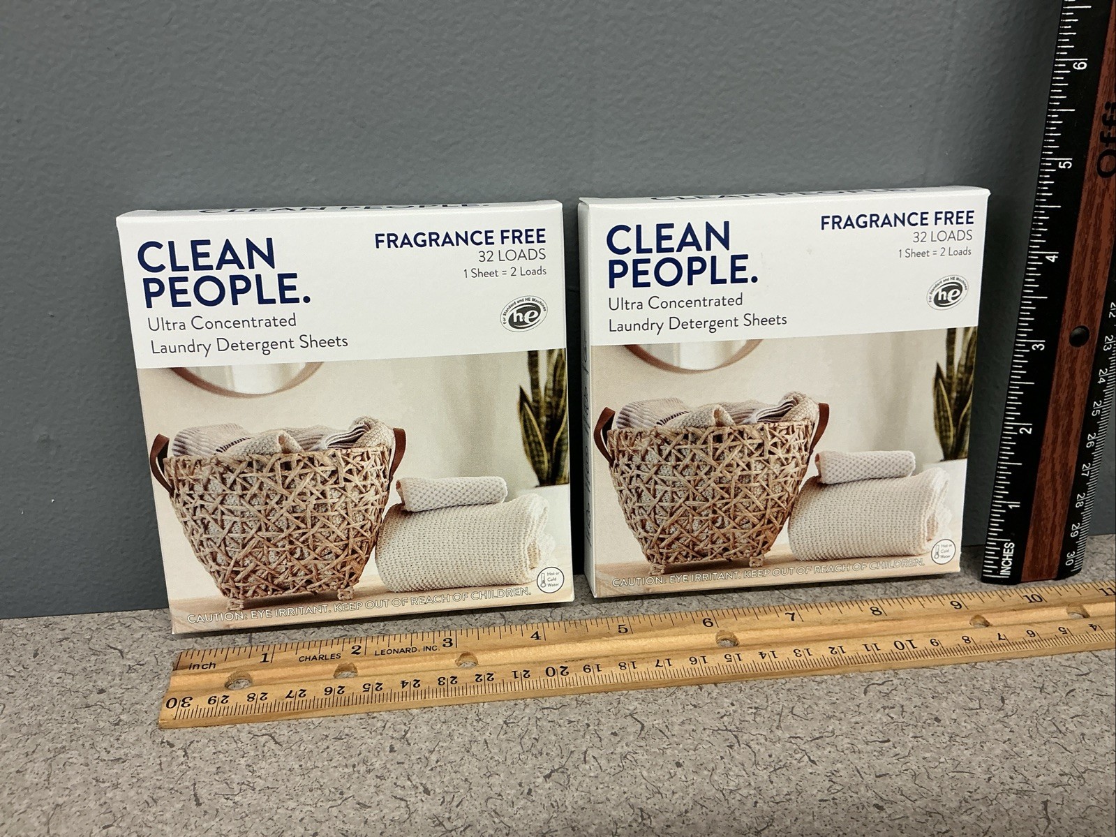 2x Clean People Laundry Detergent Sheets Plant-Based 32 Loads. 62 Loads Total $
