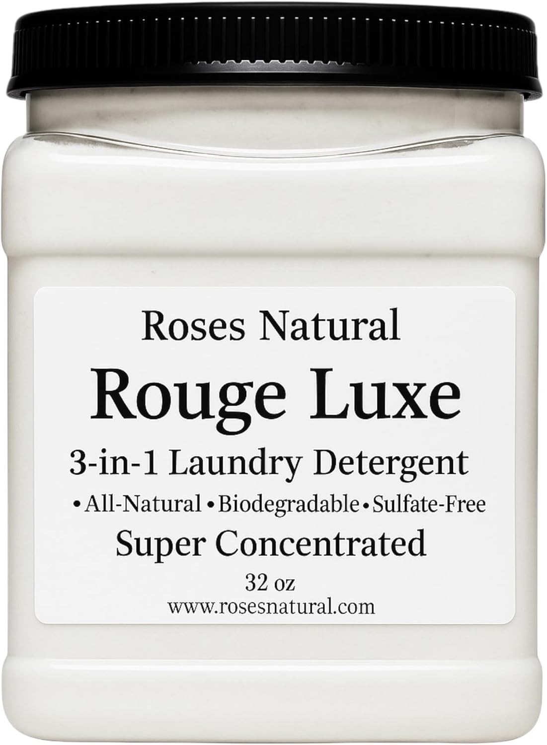 Rouge Luxe 3-in-1 Laundry Detergent Powder, HE Compatible, All-Natural
