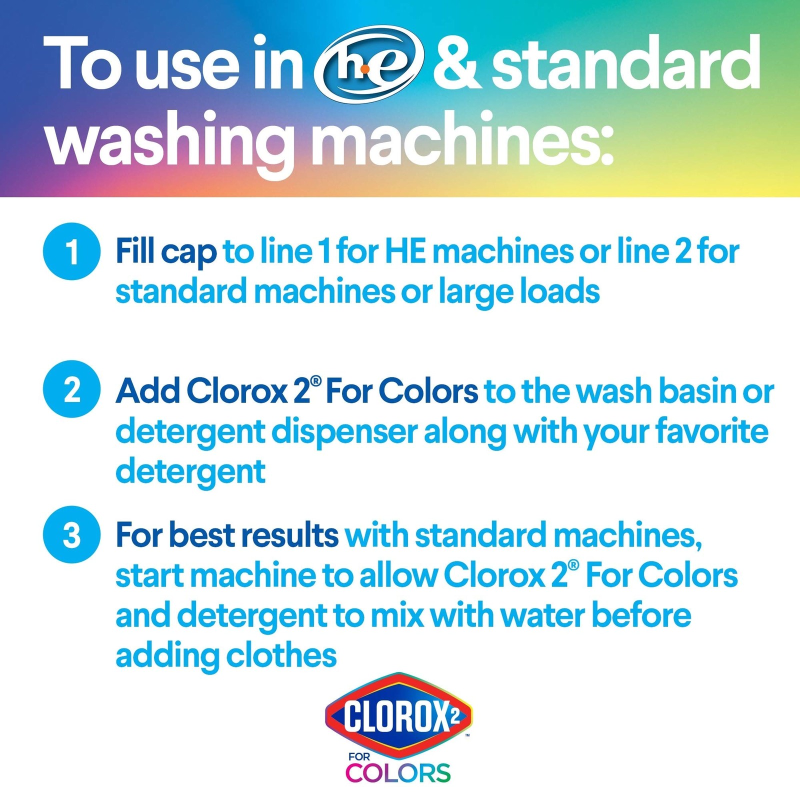 for Colors – Stain Remover and Color Brightener, 22 Ounces (Packaging May Vary)