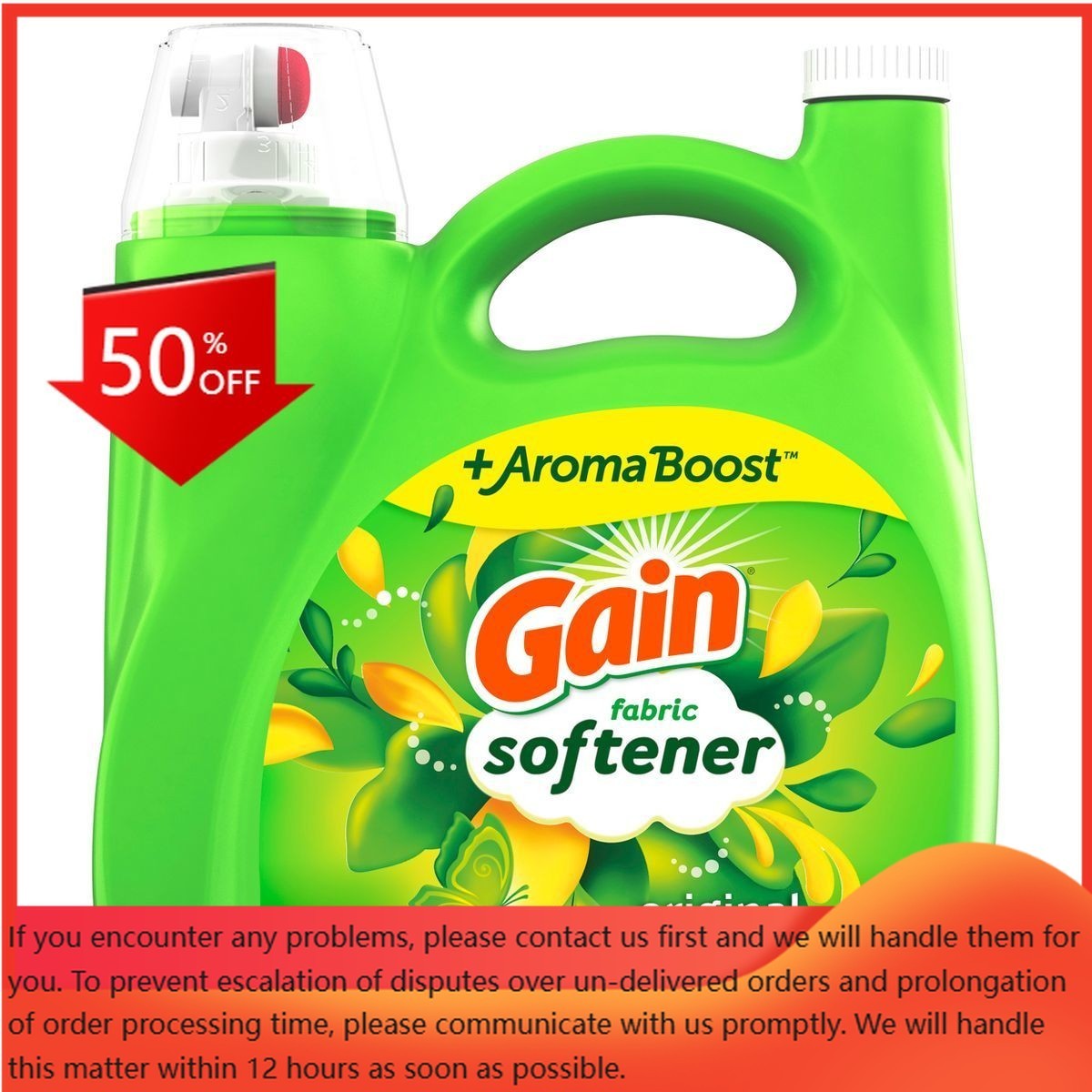 Gain Liquid Fabric Softener – Original Scent – 140 fl oz: Paraben-Free