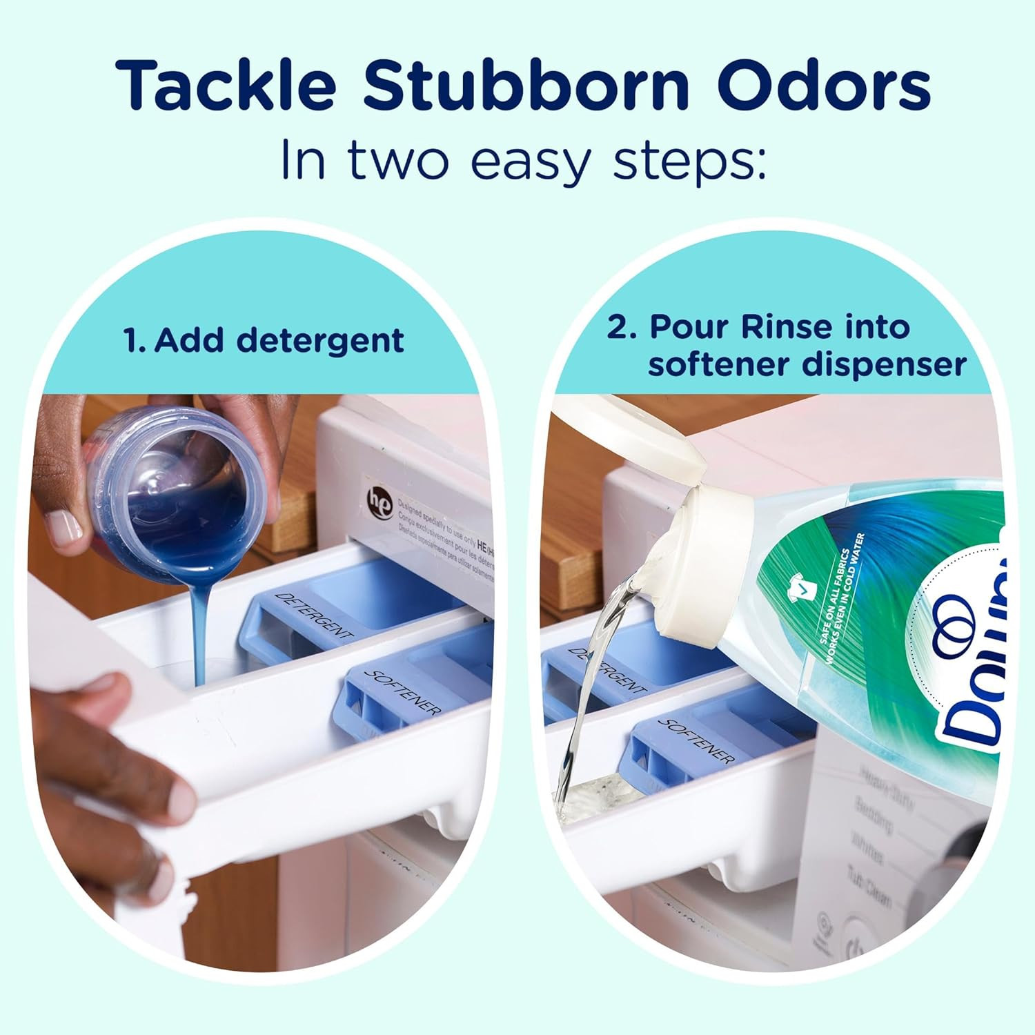 Rinse Laundry Odor Remover, Cool Cotton Scent, 48 Fl Oz, Fabric Softener and Lau